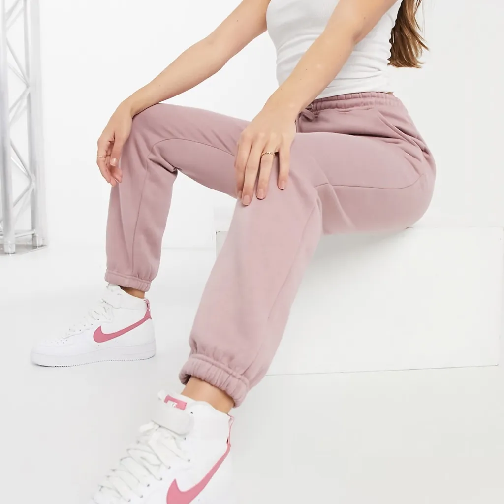 NWT MISSGUIDED MAUVE  SWEATSHIRT & PANTS US2 - Image 6