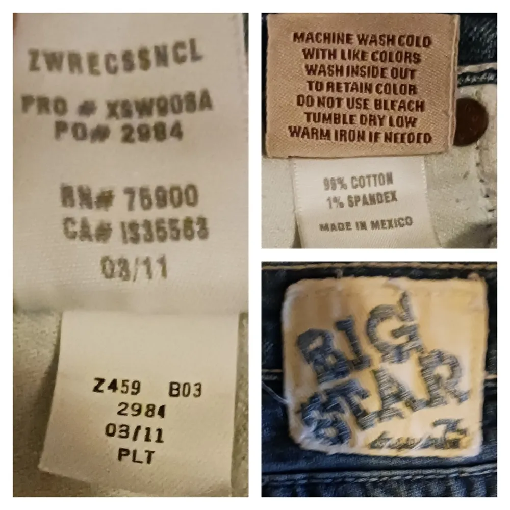 Big Star Y2K Cropped Jeans EUC size 29    J575 - Image 7