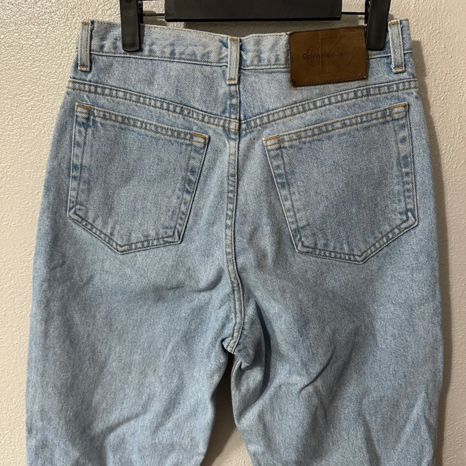 Vintage Calvin Klein Mom Jeans High Waist Light Wash Denim Womens Size‎ 10 - Image 5