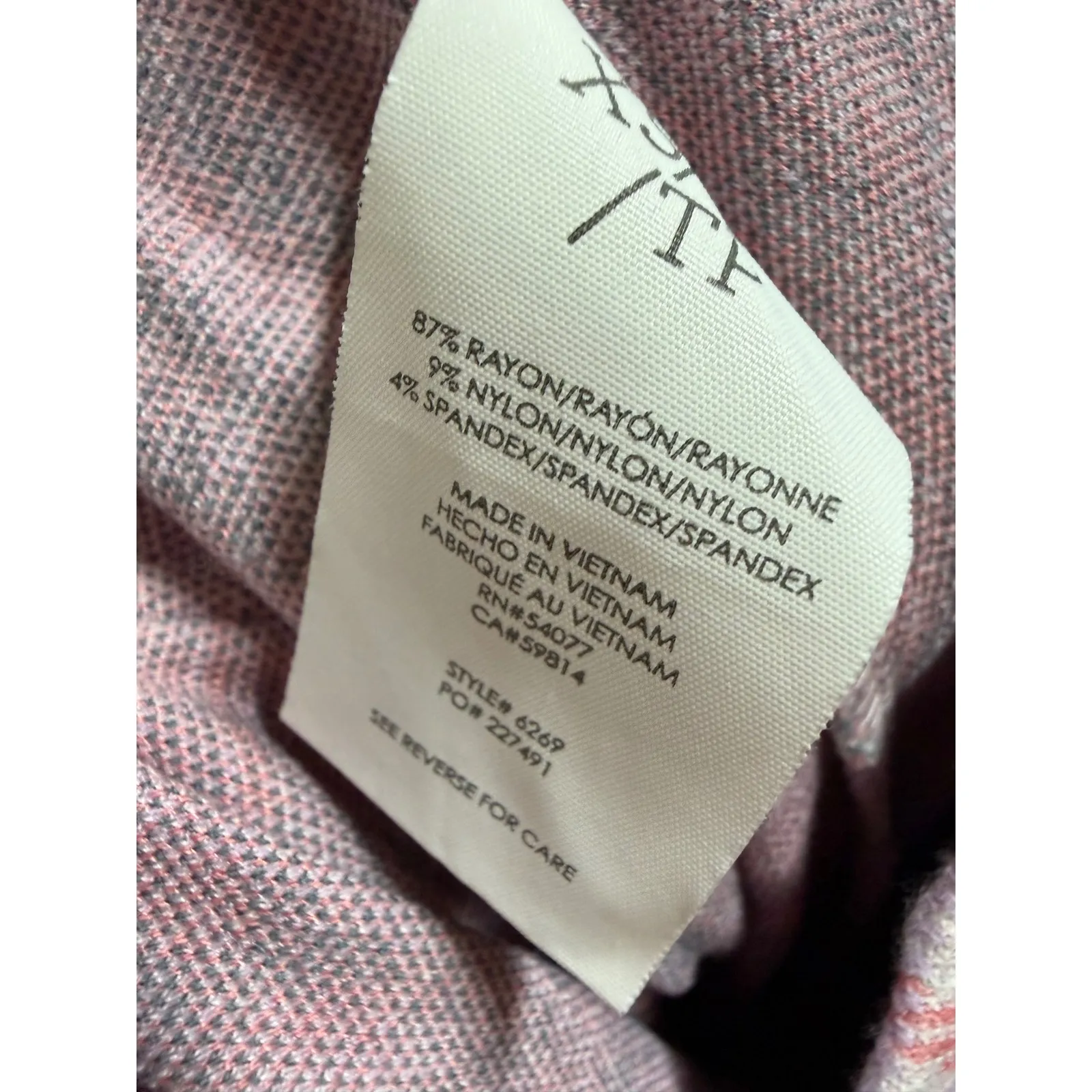 Cabi Women's Playdate Crop Pants Pink Plaid Spring 2023 #6269 XS Prep Barbiecore - Image 6