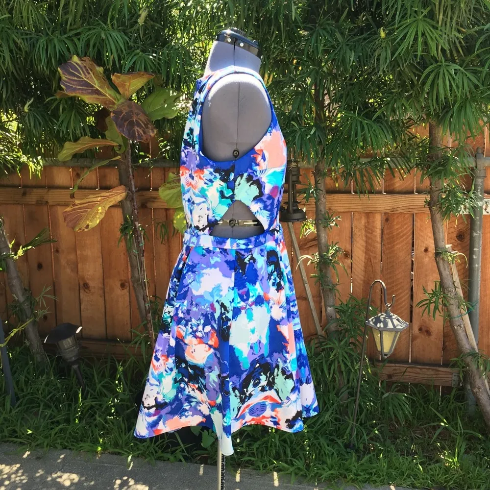 Nicole by Nicole Miller blue floral dress (8) - Image 2