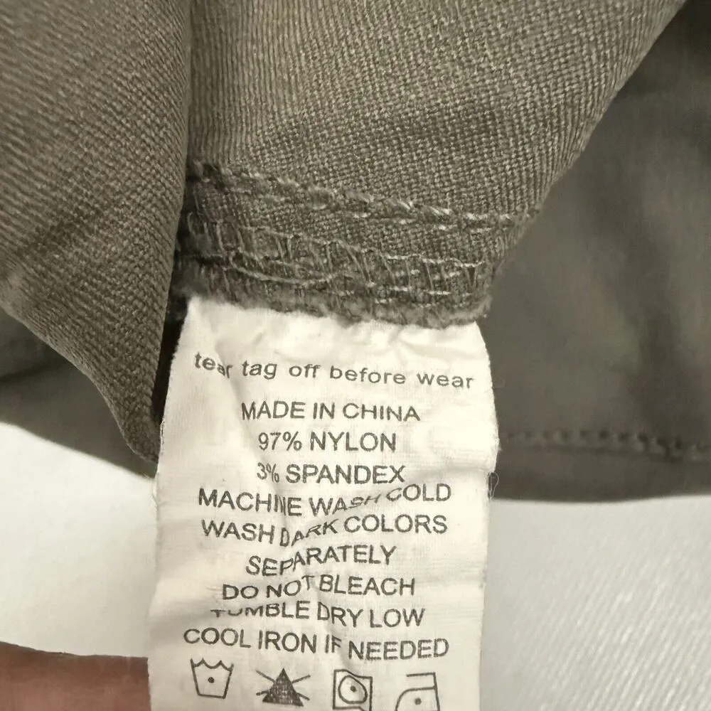 Prana Womens Pants 12 Green Breathe Crop Capri Hiking Outdoor Light Gorpcore - Image 4