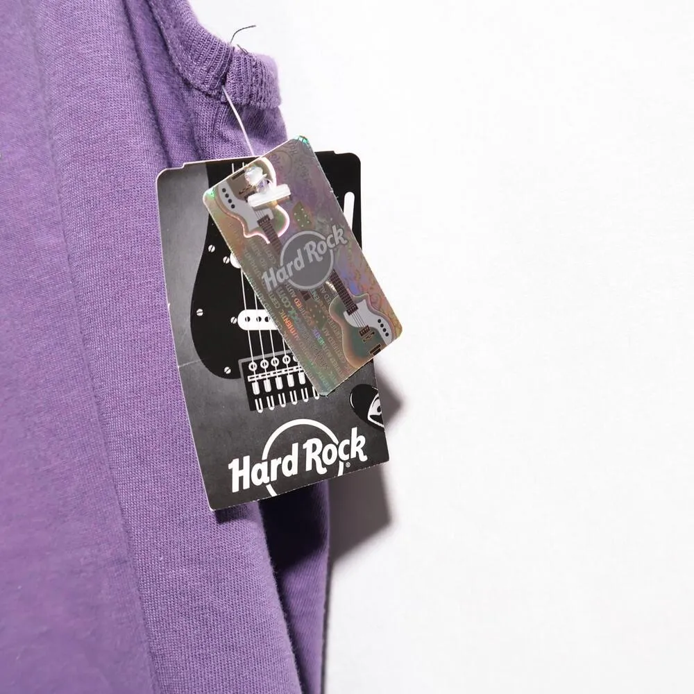 NWT Hard Rock Cafe Paris Purple Tank Top Shirt Cotton Small Casual Travel France - Image 3