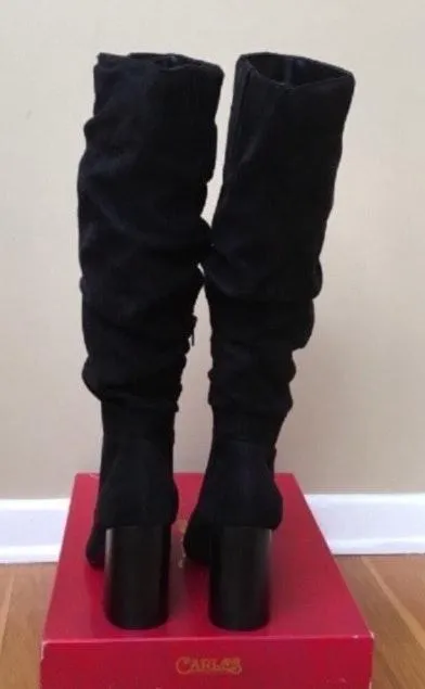 Khandi Faux Suede Tall Slouch Boots - Image 8