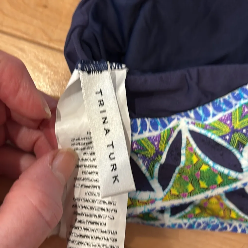 Trina Turk Navy and Multicolor Bikini - Image 10