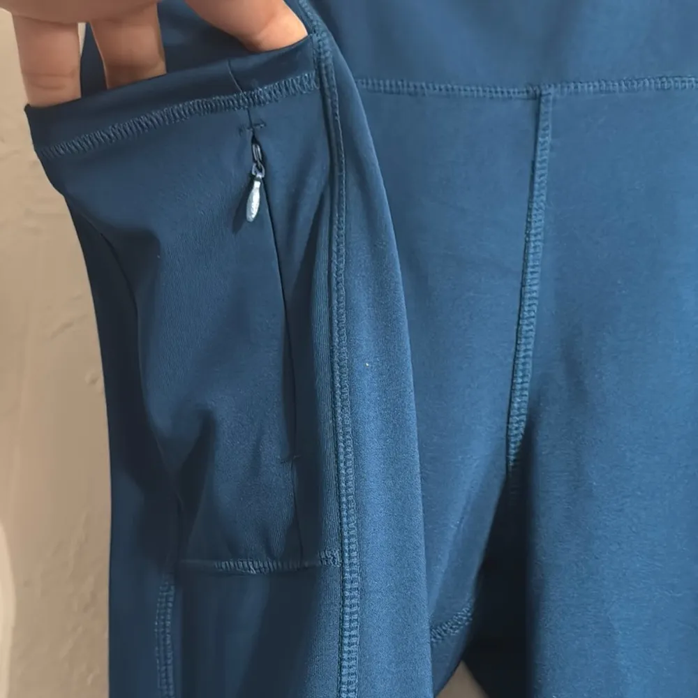 Adrienne Vittadini Teal/turquoise High-Waisted Leggings - Image 4