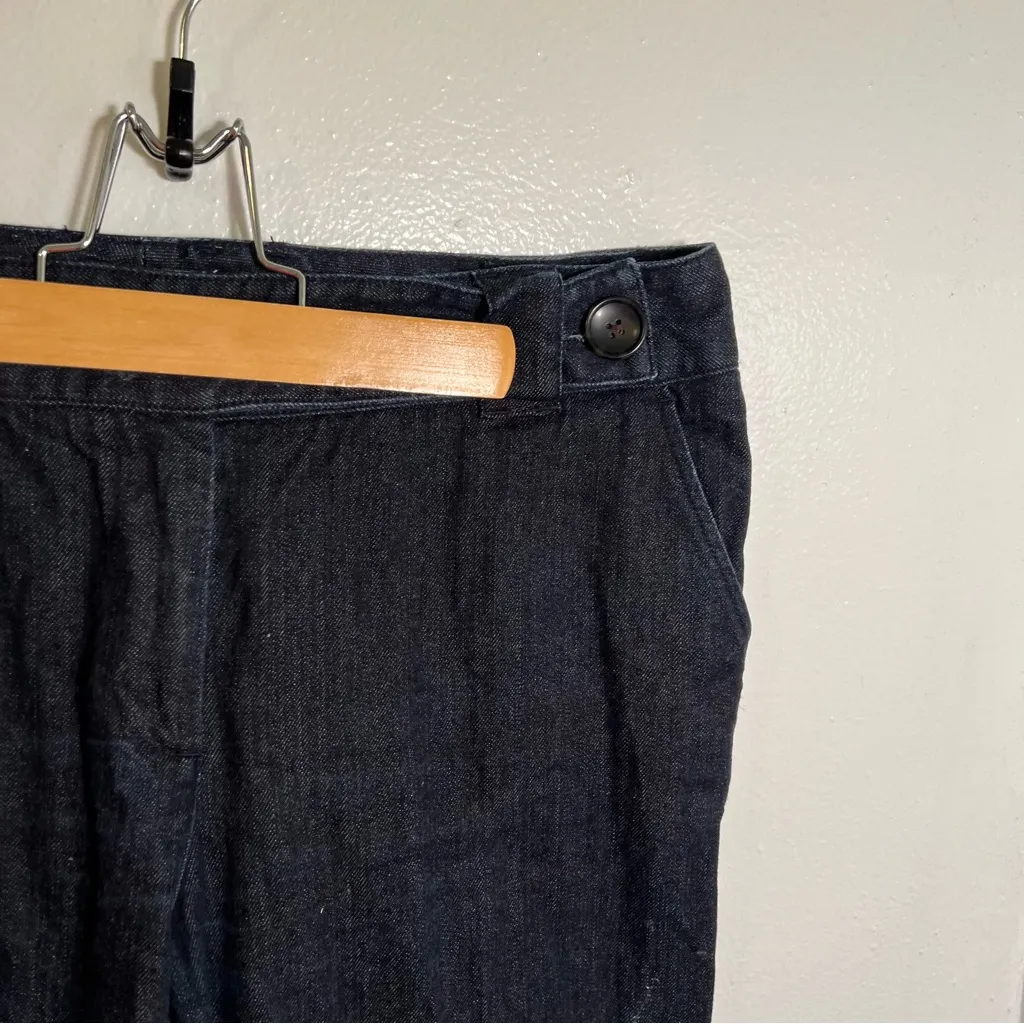 Vintage Talbots Trouser Jeans Dark Wash Wide Leg 12P - Image 5