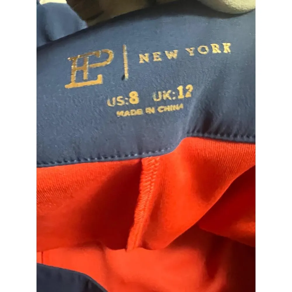 EP New York Pro Golf Tech Skort size 8 Navy Red Mesh Ruffle Accent Blue - Image 8