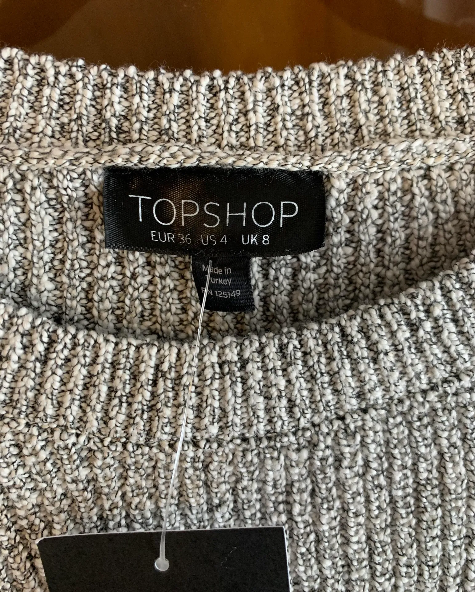 Cropped Sweater Gray NWT - Image 6