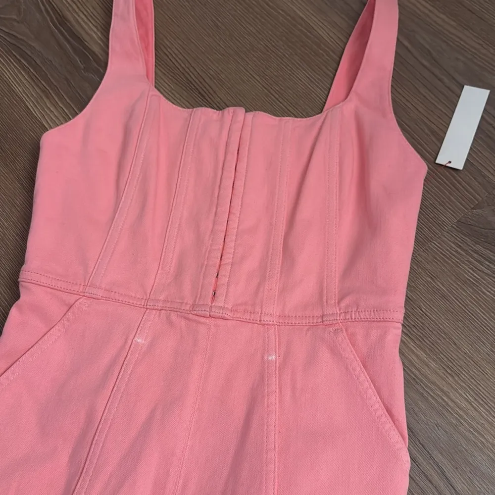 NWT Alice + Olivia Chels Corset Jumpsuit in pink denim - Image 7