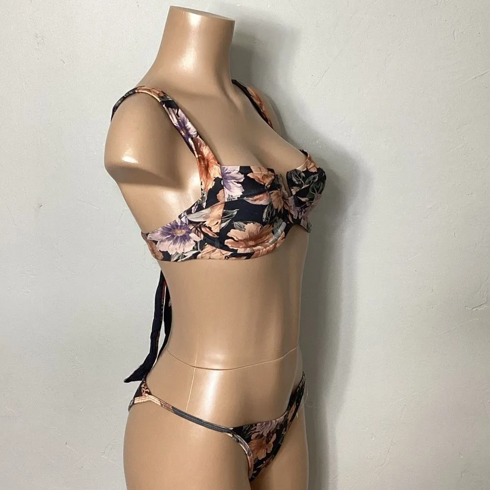 New. L*SPACE floral bikini. D-cup/L-bottom. Retails $198 - Image 5
