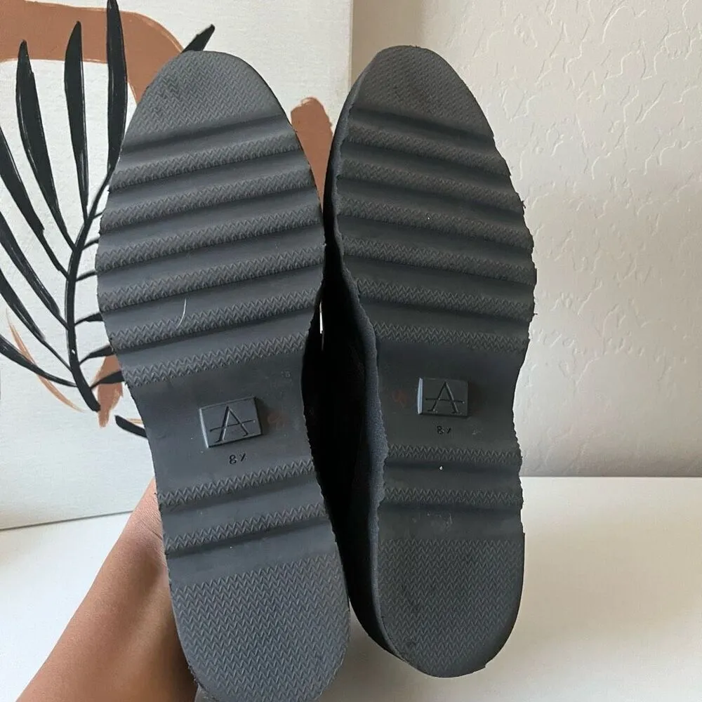 Aquatalia Kelsey‎ Bronze Slip On Platform Leather Loafers Size 8.5 - Image 7