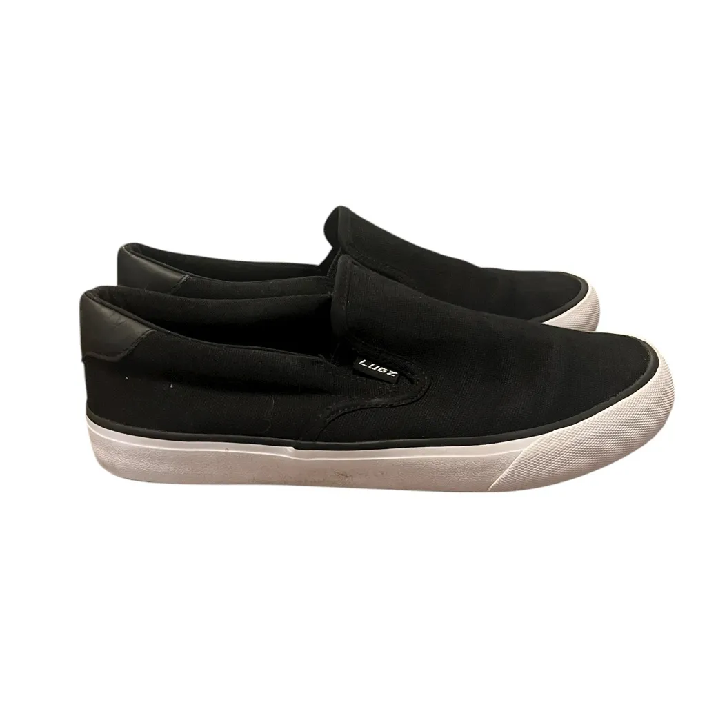 Lugz Women’s Clipper Black and White Canvas‎ Slip - Image 3