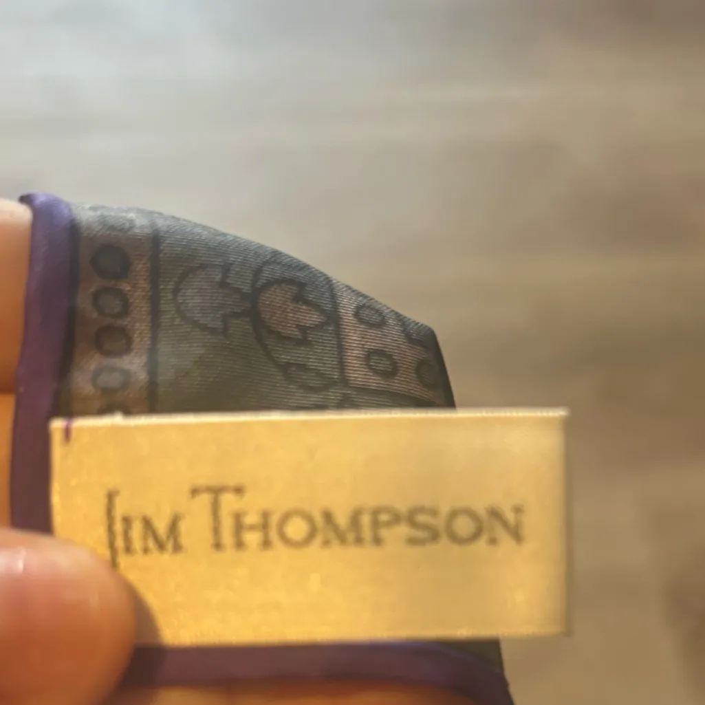 Silk scarf from Jim Thompson Black - Image 7