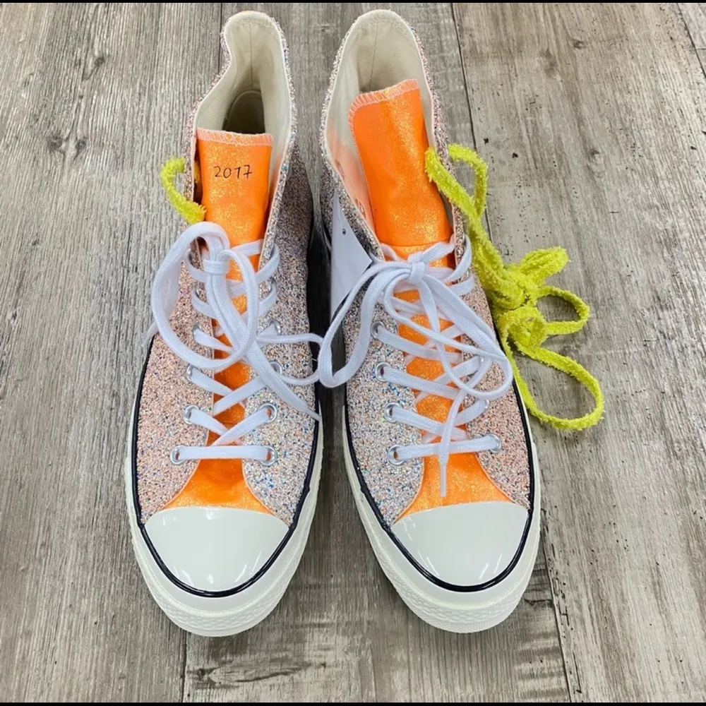 Converse  X J.W. Anderson Glitter Hightop Shoes - Image 5