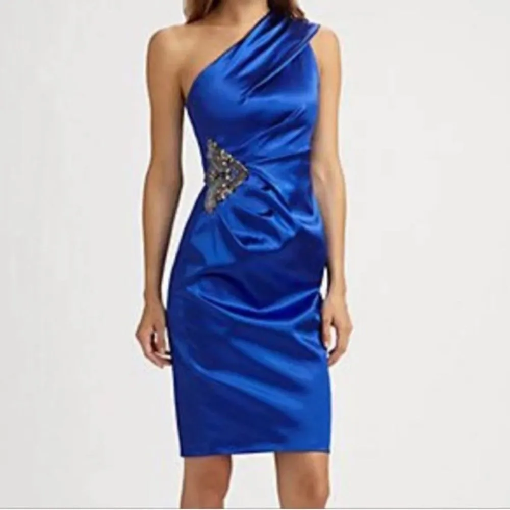 Eliza J purple one shoulder cocktail dress size 4 women’s elegant sexy formal - Image 4