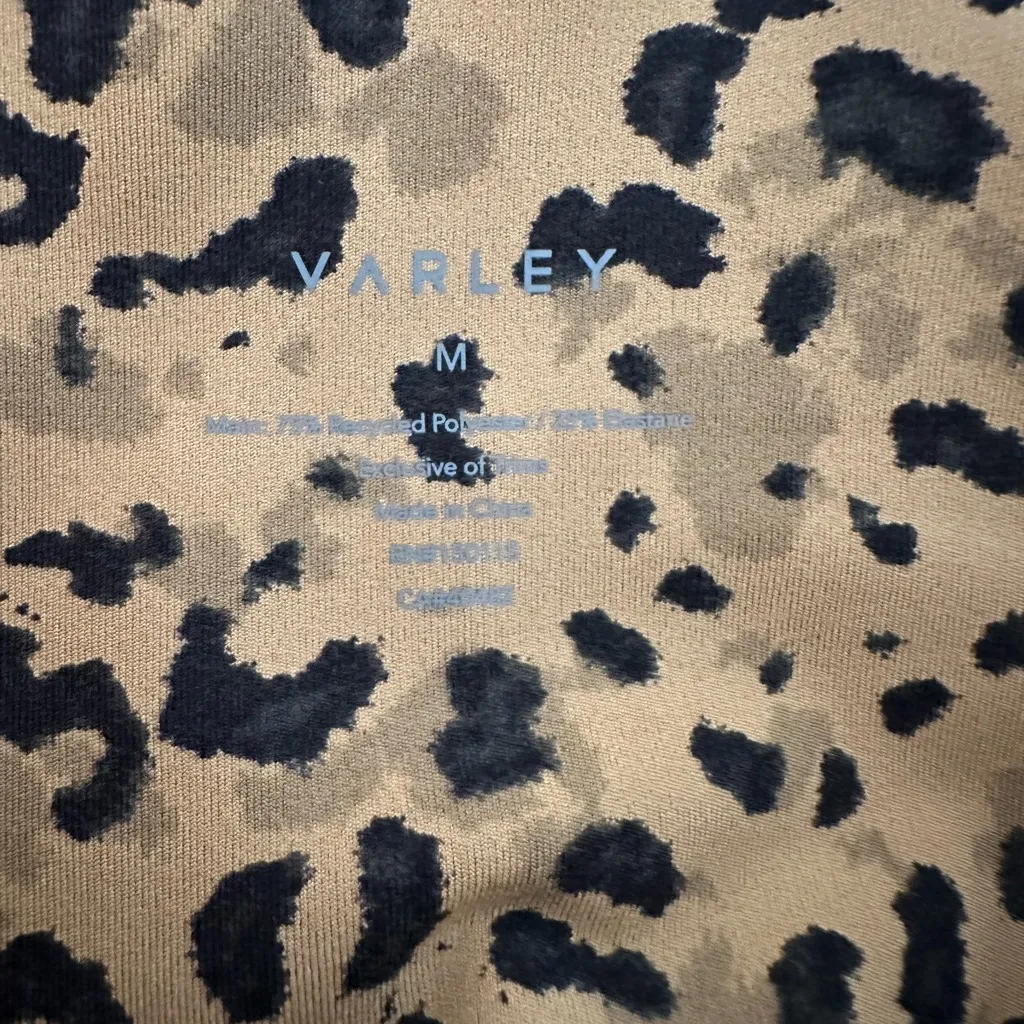 Varley Lets Move Golden Spots Biker Shorts‎ M Medium - Image 2