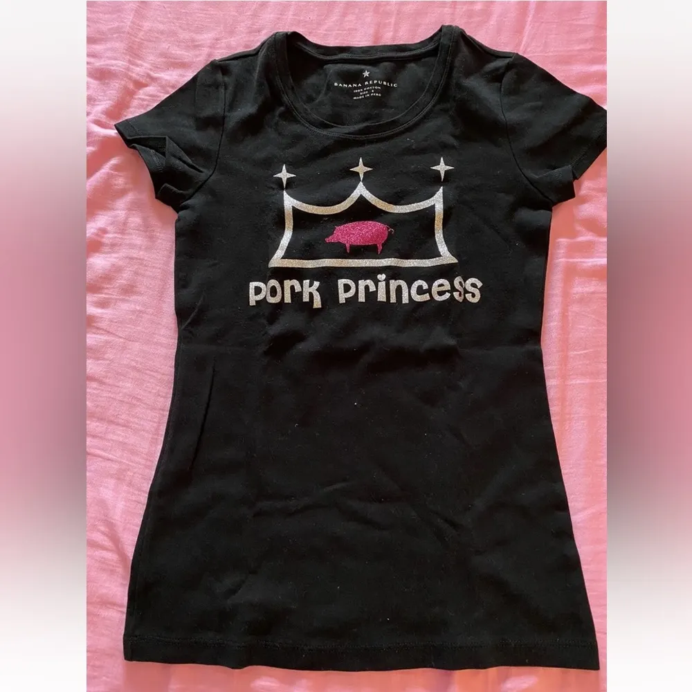 Banana Republic Womens’s Tee Tshirt Size Small Black Glittery Basic - Image 3