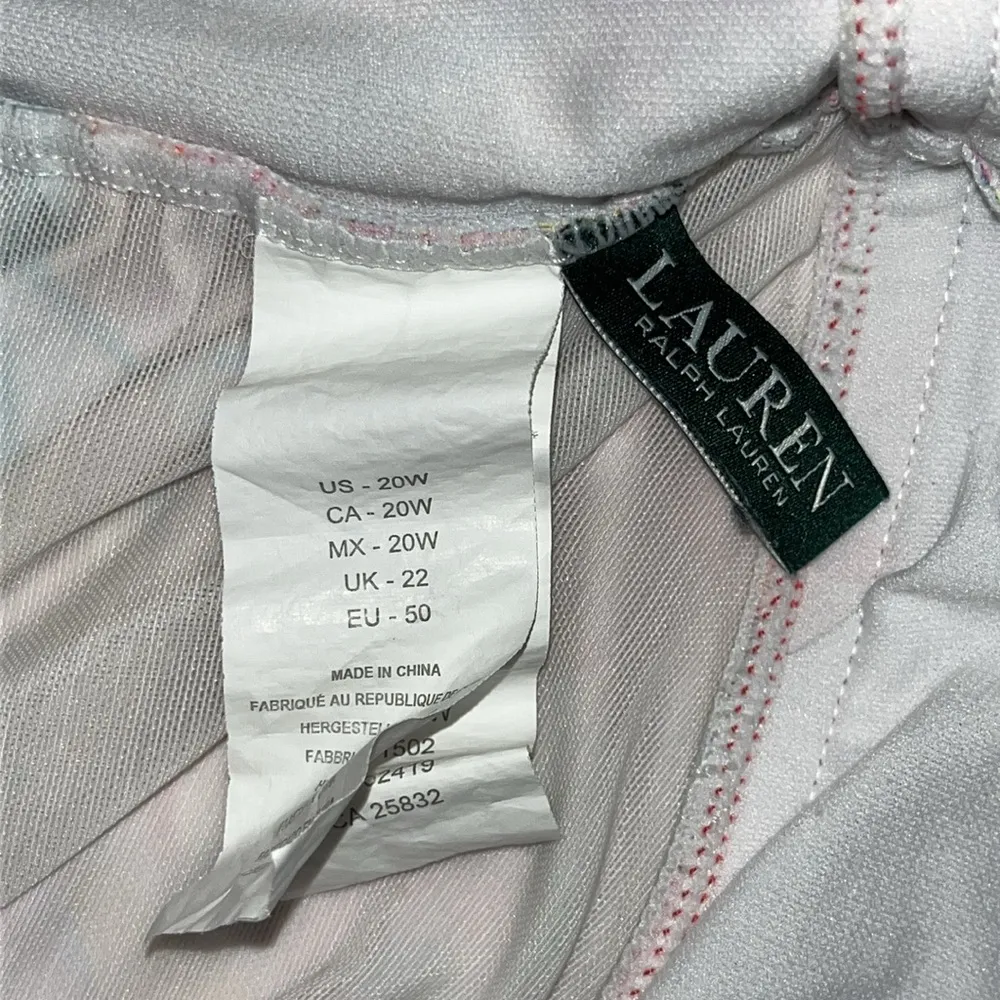 Lauren Ralph Lauren Sz 20W Tropical Floral Print One Piece Bathing Suit Swimsuit - Image 3