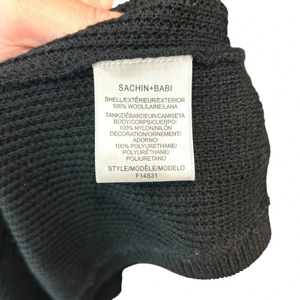 Sachin + Babi Knit Mesh Skeleton Goth Gore Spine Skeleton Sweater Size Small - Image 9