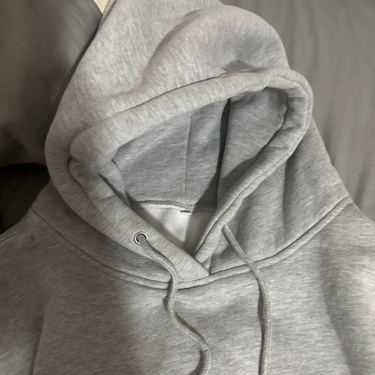 codibook grey oversized hoodie Gray - Image 3