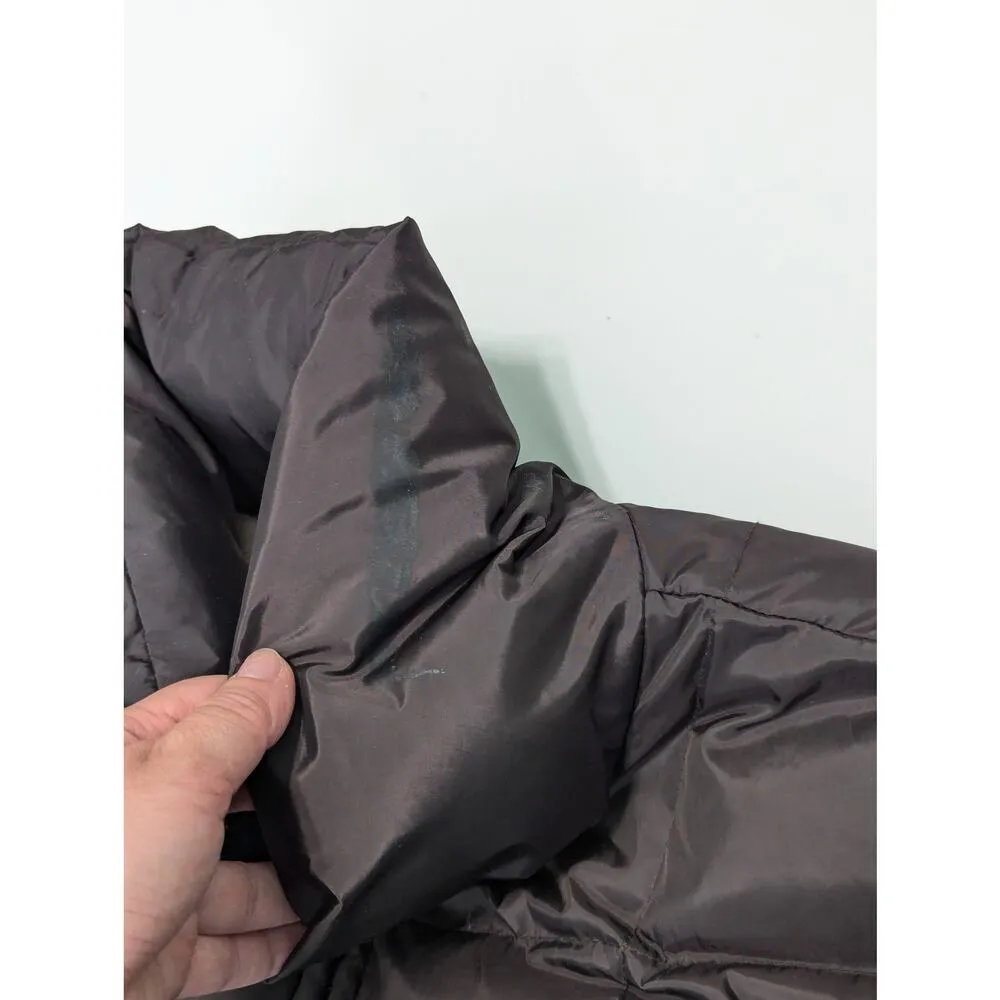 Calvin Klein Down Feather Puffer Coat Winter Outerwear Gorpcore Brown Womens - Image 3