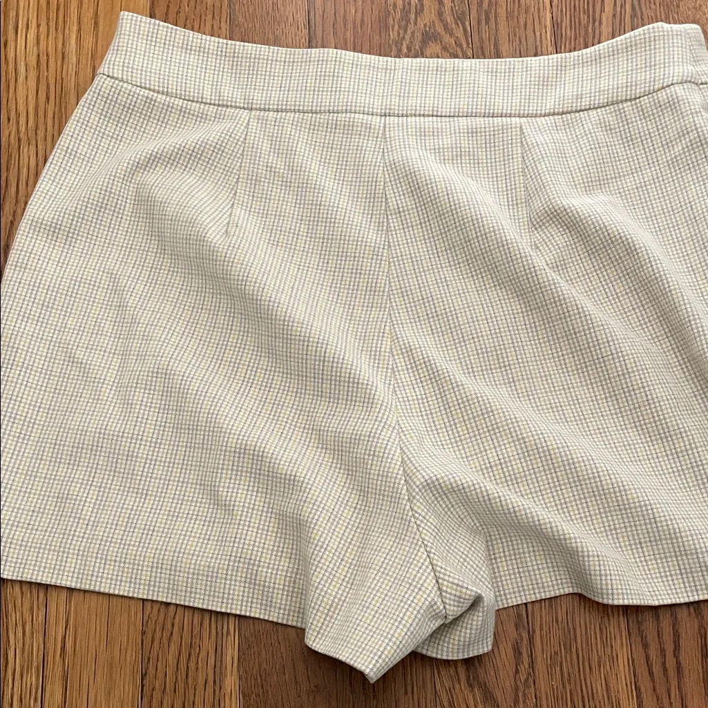 Sunday Best Yellow Plaid Skort Size 8 - Image 4