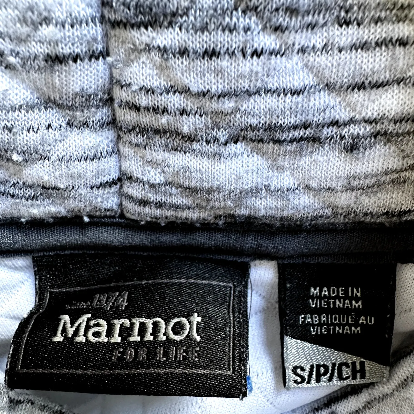 Marmot Annie Quilted Sweatshirt Pullover Cowl Neck Raglan Outdoor Gray Small - Image 3