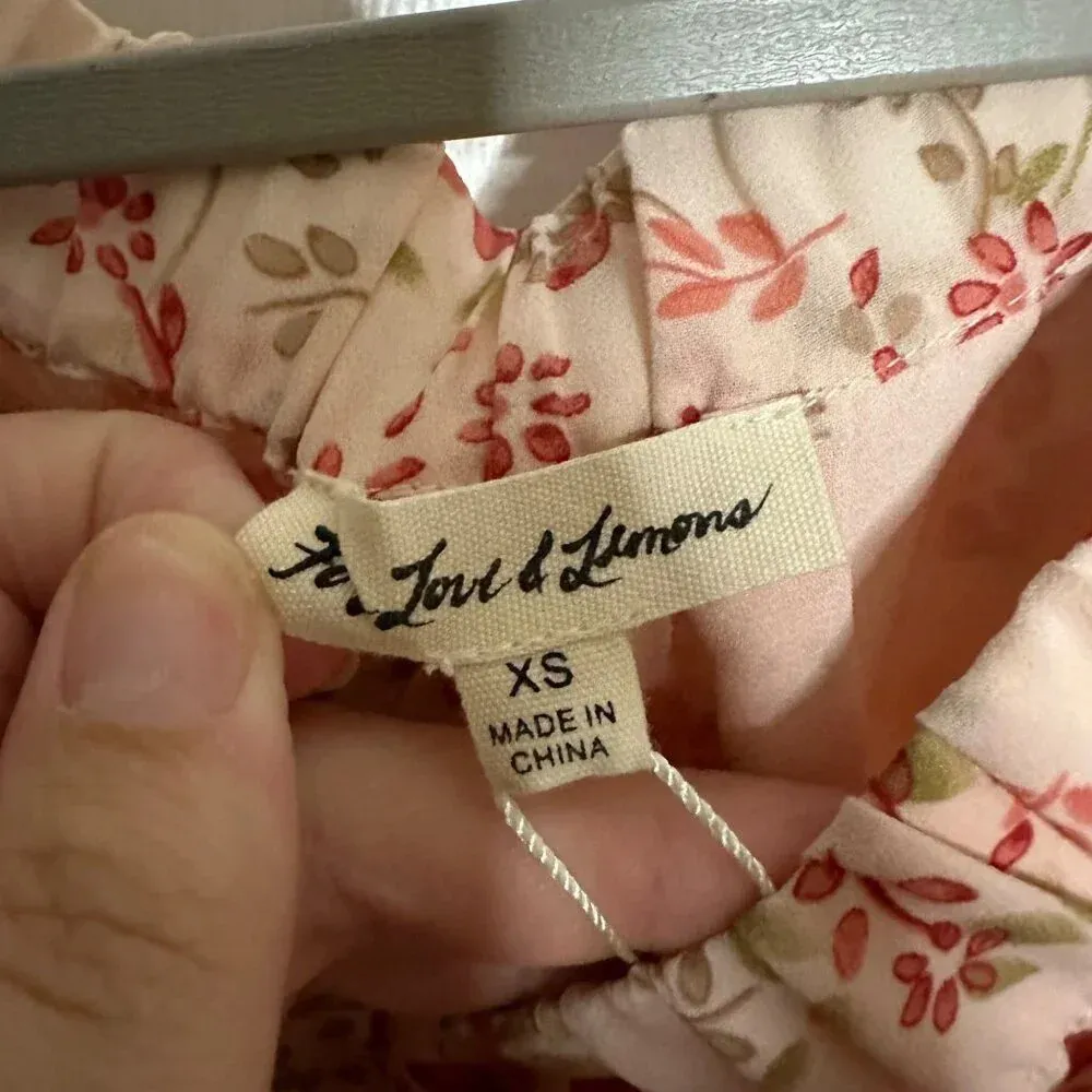 For Love & Lemons Cadence Dress Off the Shoulder Mini Floral Lace Size XS NEW - Image 6