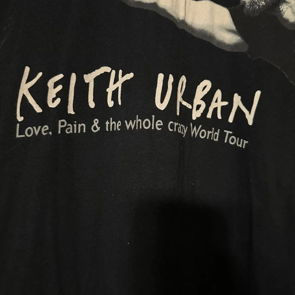 Keith Urban concert tour tshirt, black t - Image 2