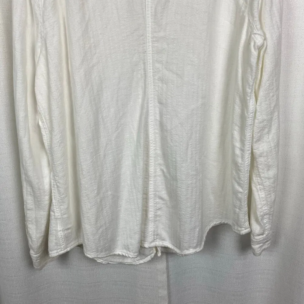 CP Shades White Cotton Button Up Shirt Sz.L - Image 9