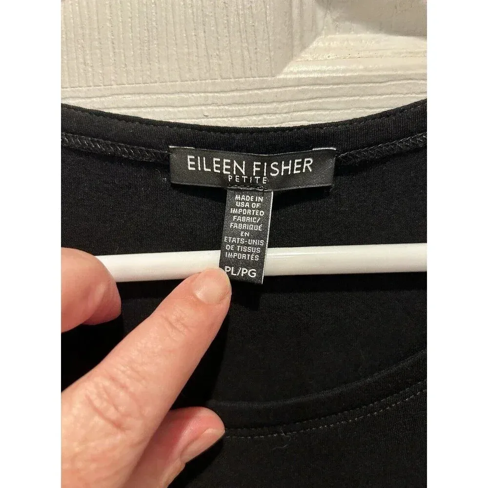 Eileen Fisher Size Large Petite Jersey Colorblock Dress Lagenlook Comfort‎ - Image 2