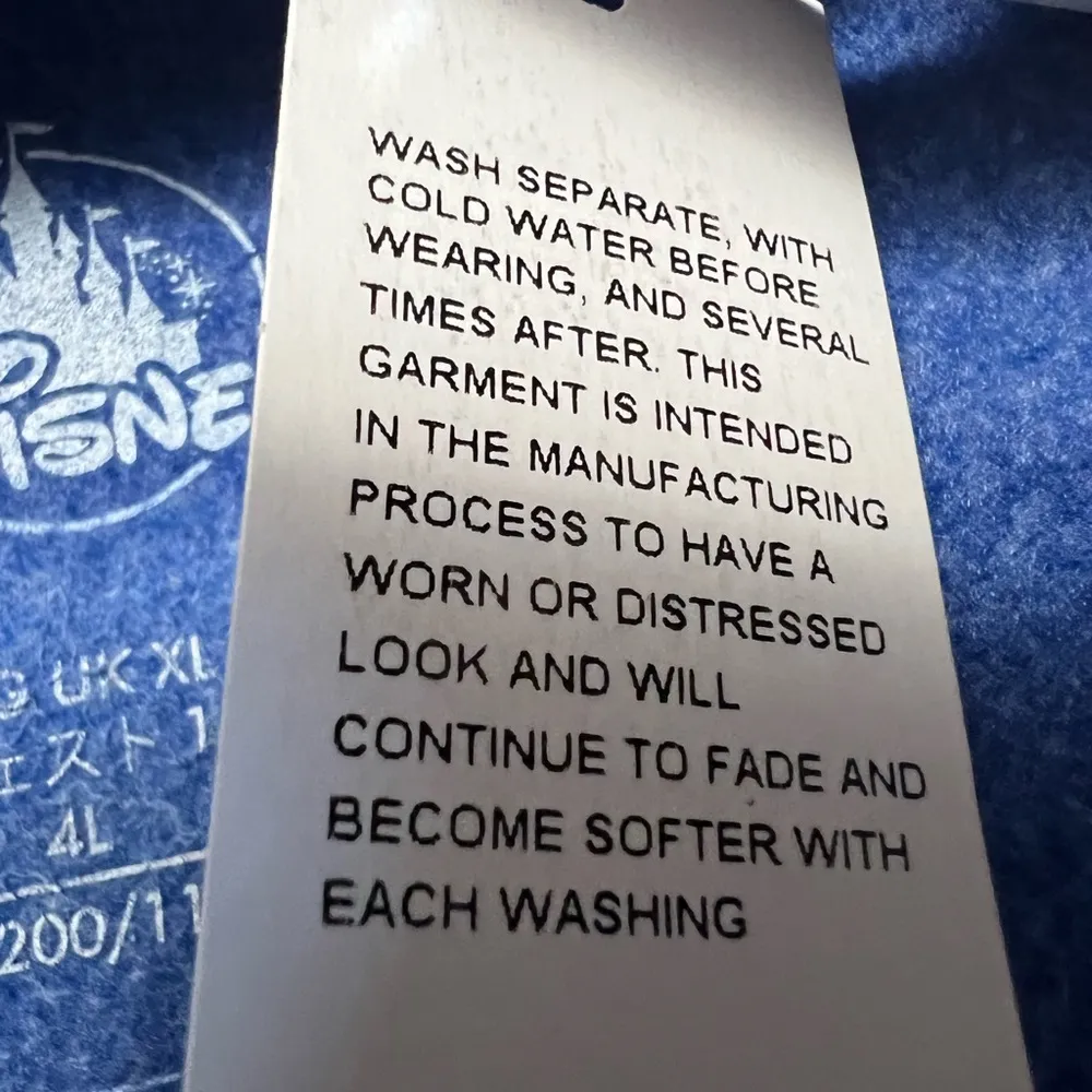 Disneyland Resort Exclusive Sweatshirt Mickey Mouse Logo NWT Blue Unisex XL - Image 12