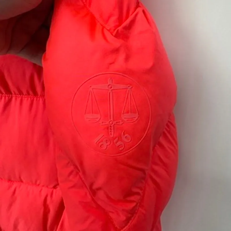 Hunter‎ Puffer Jacket Womens XS Hot Pink Polyester Zip Pockets Full Zip Snap - Image 7