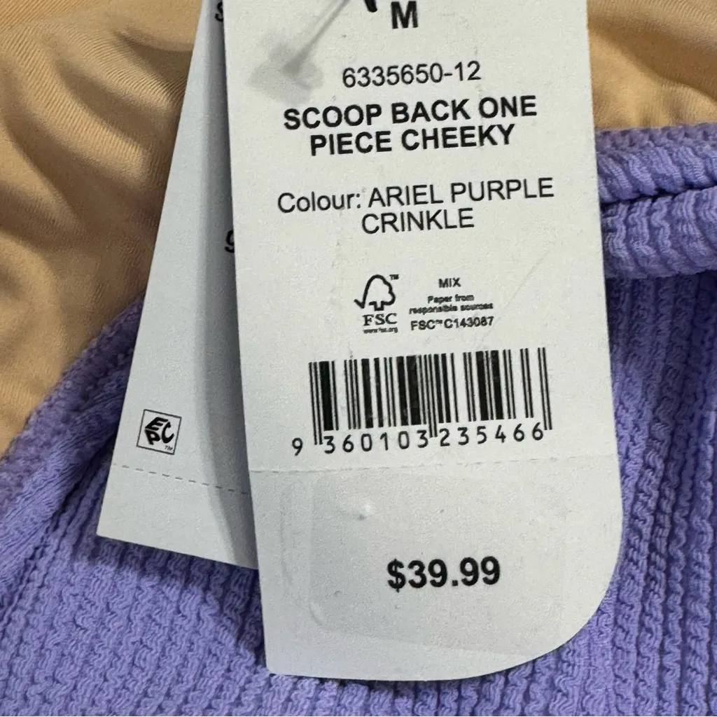 Cotton On Body One Piece Swimsuit Purple Size M - Image 12