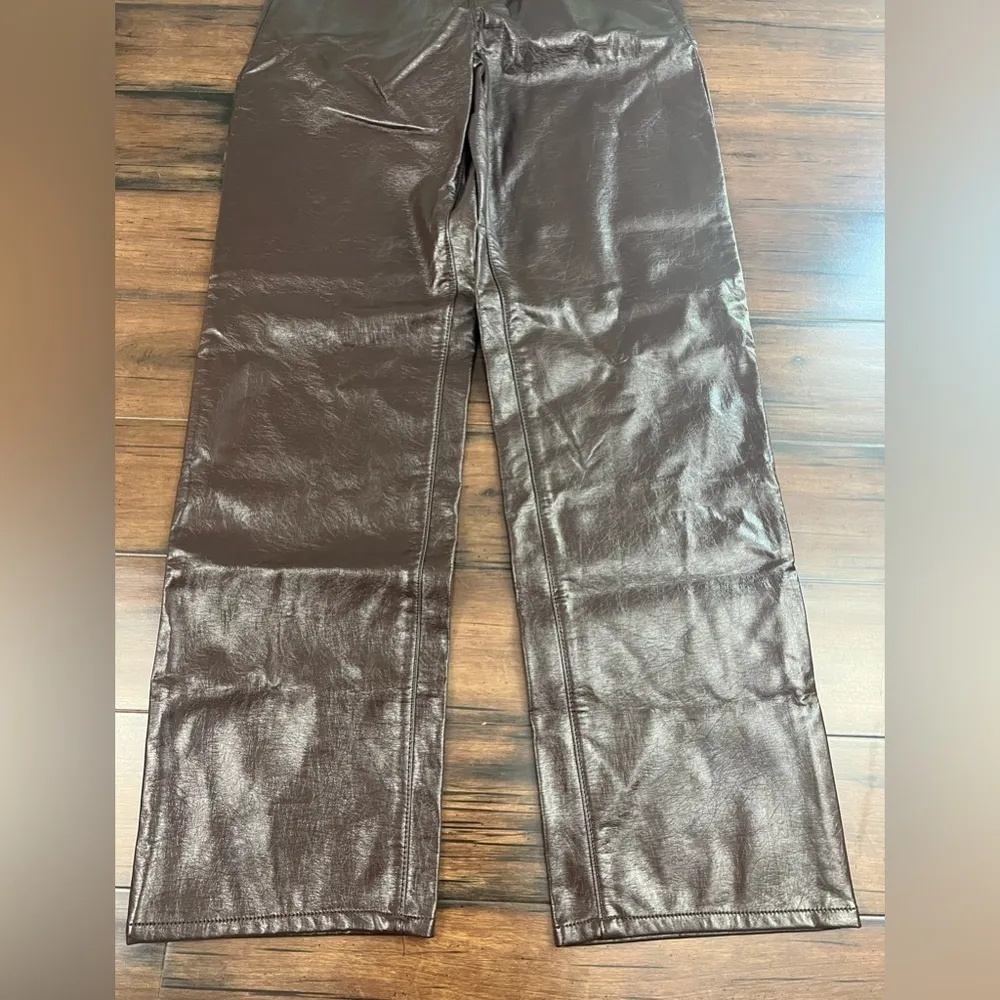 NWT - Good American Faux Leather Pants - Image 9