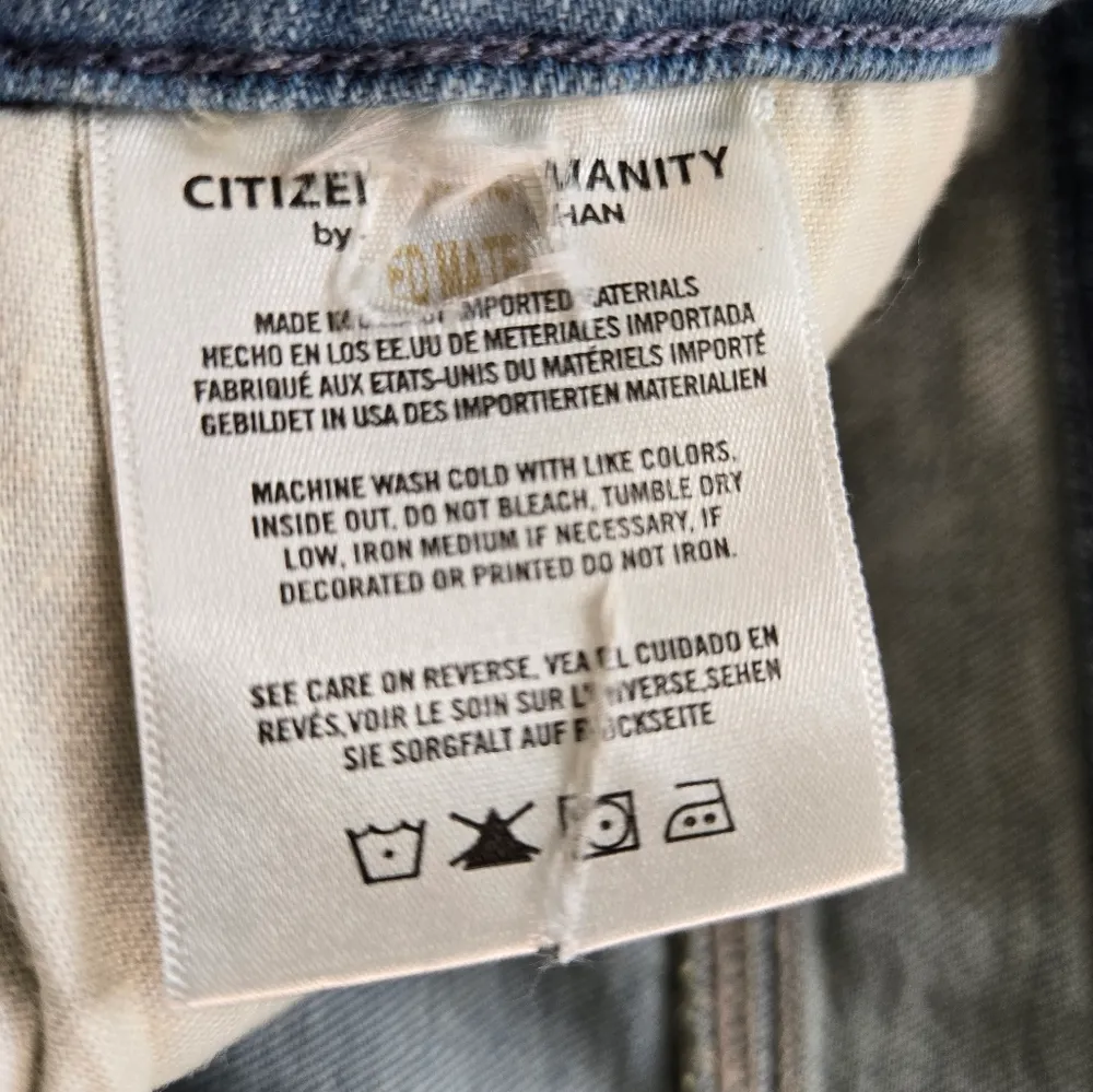 Citizens of Humanity High Rise Cigarette Ankle Light Wash Jeans Size 29 - Image 9