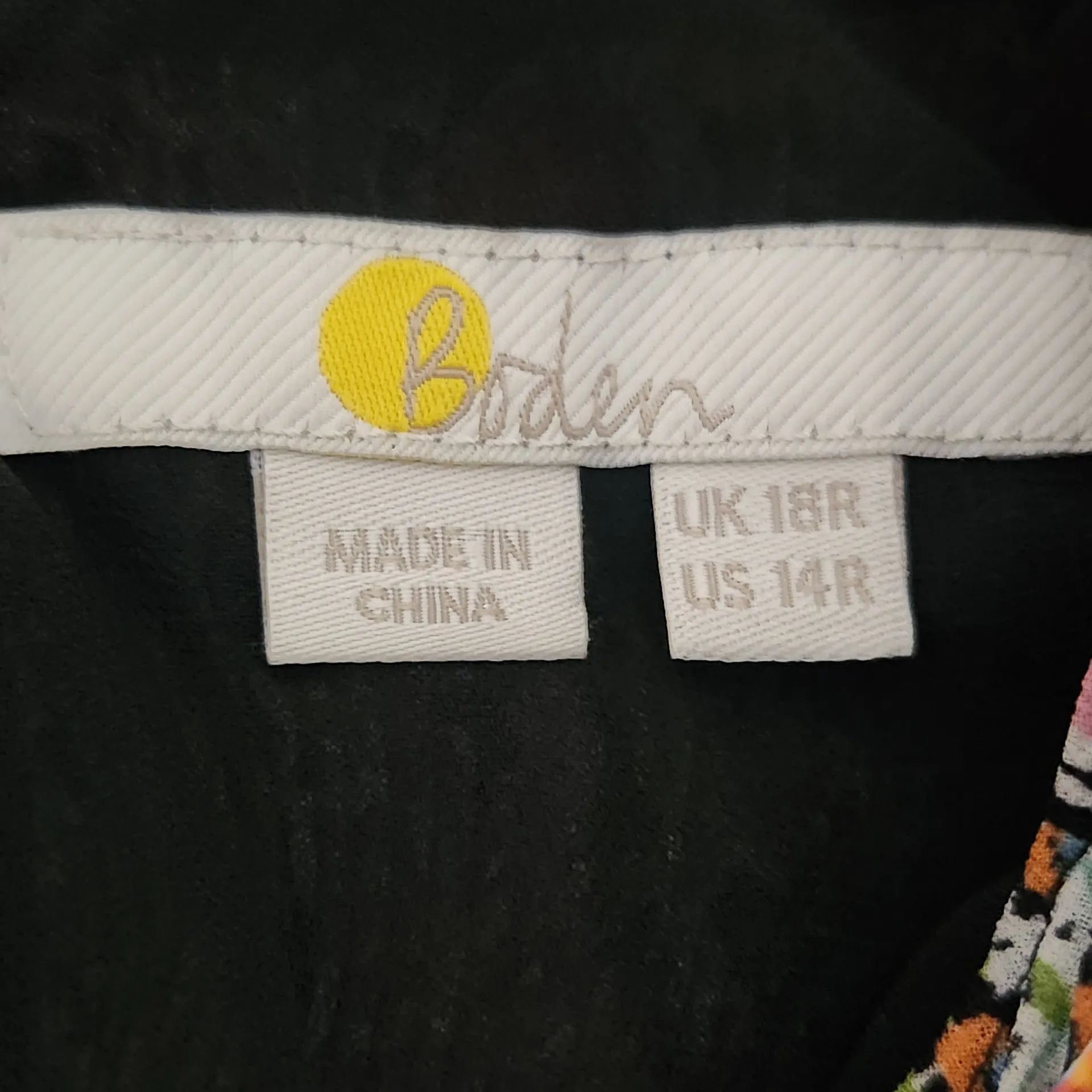 Boden Floral Sheer Sleeve Pleated Mini Dress Size 14 Wedding Guest Dress Black - Image 6