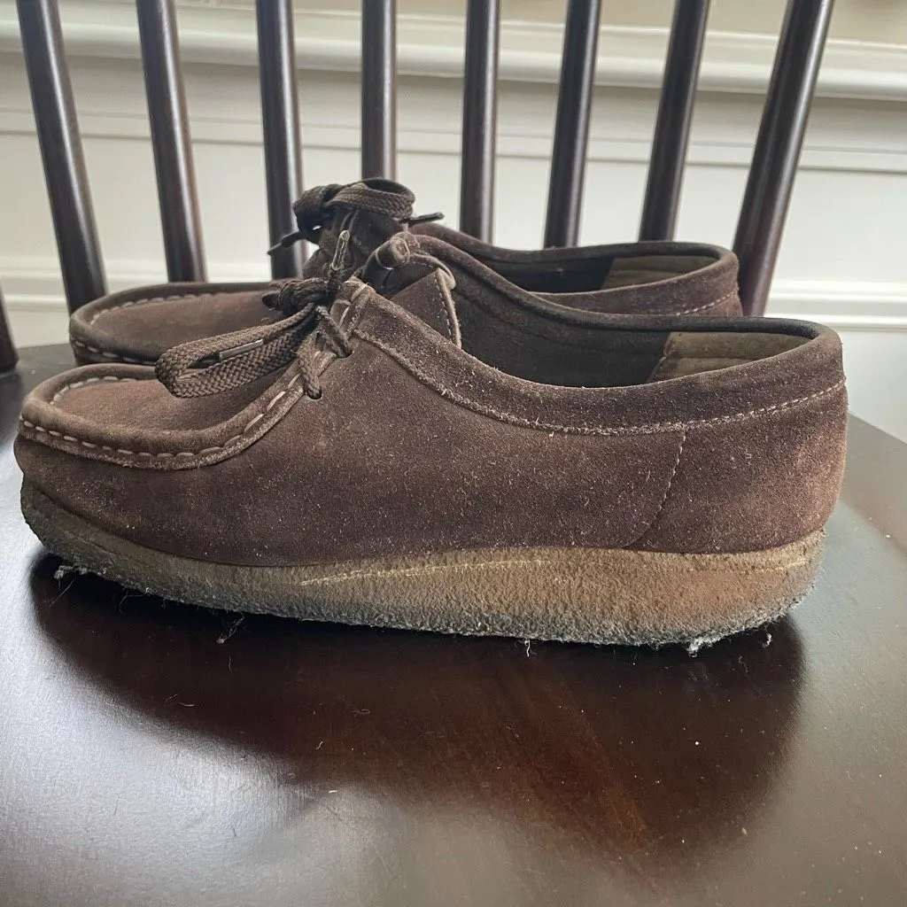 Clarks  Original Wallabies Brown Suede $150 Womens 7 - Image 2