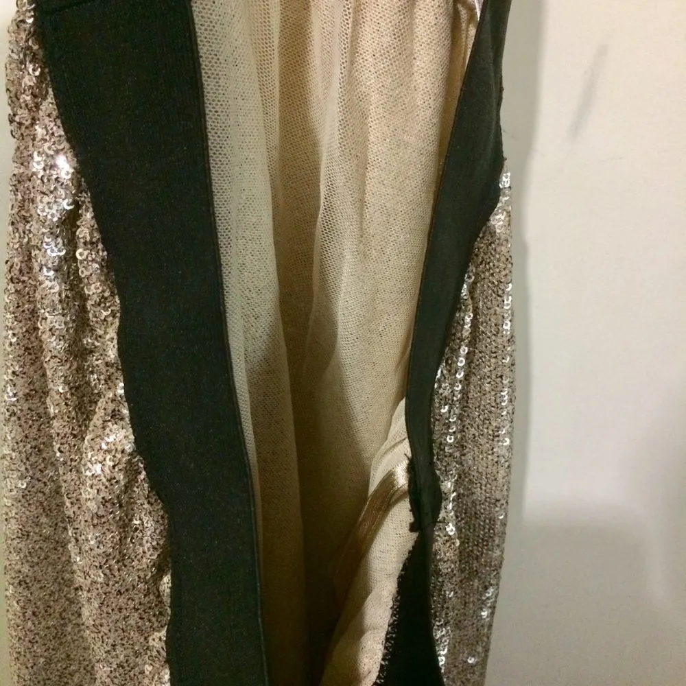 NEW Free People women's S small glitter sparkle elastic skirt NWD missing sequin - Image 6