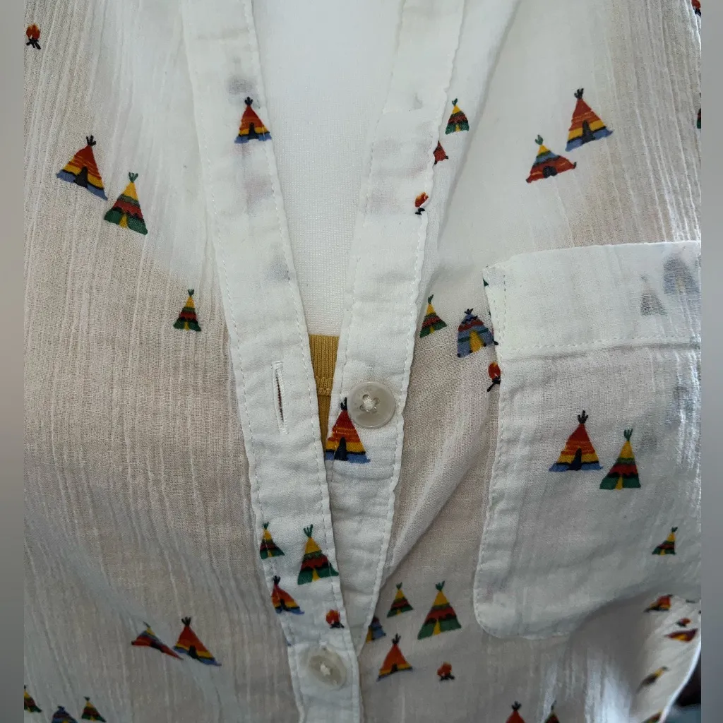 Eddie Bauer 🦎Button Down Blouse🌵 - Image 3