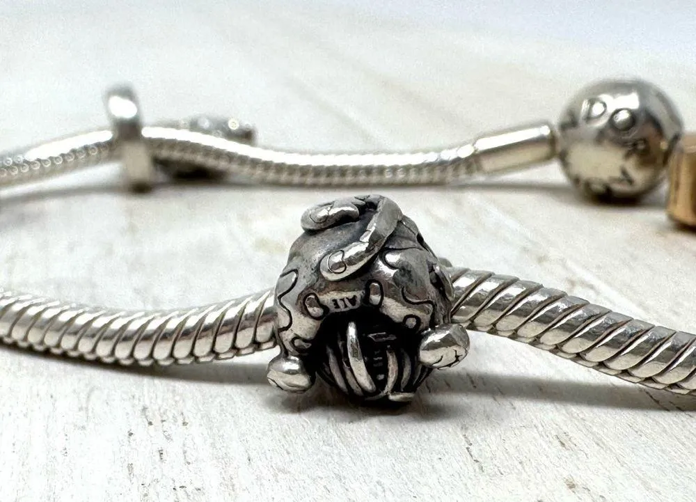 PANDORA 4* charm “pet lovers” themed sterling silver bracelet - Image 9