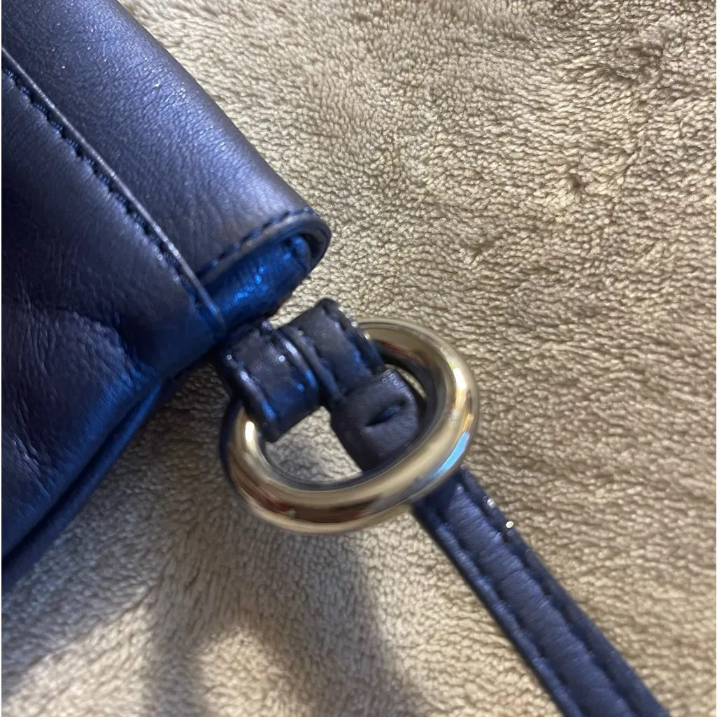 Vintage 90's Y2K DKNY Blue Wristlet Buckle Women's Small Purse Bag 1990’s - Image 8