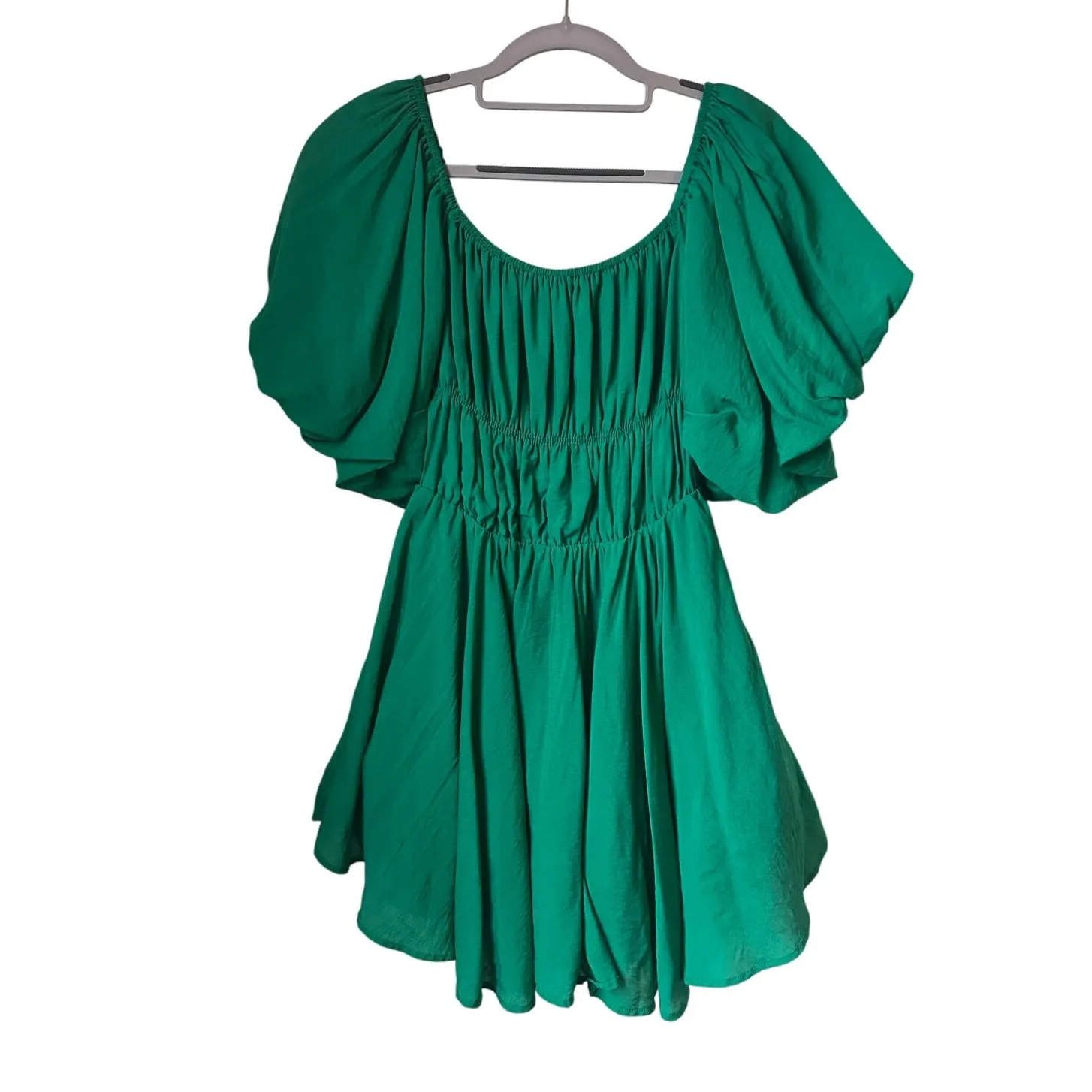 Altar'd State  Amabella Green Puff Dress - Medium - Image 4
