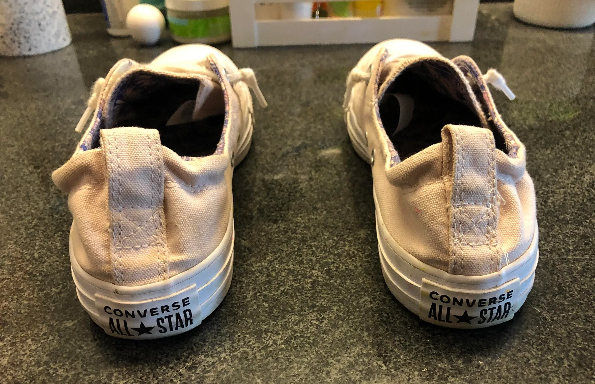 Converse Light Pink  Slip Ons - Image 3