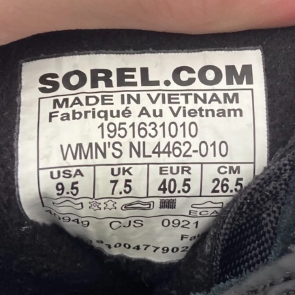 Sorel Black Fawn Explorer II Joan Faux Fur Waterproof Lace-Up Shoes - Image 4