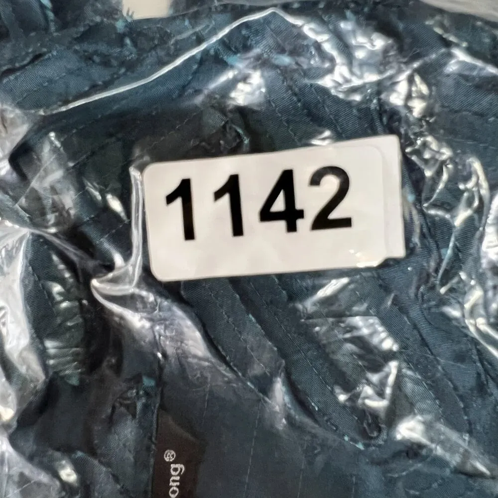 Samuel Dong L Large Jacket Textured Satin Zip Up Statement Evening Wear Art Blue - Image 12