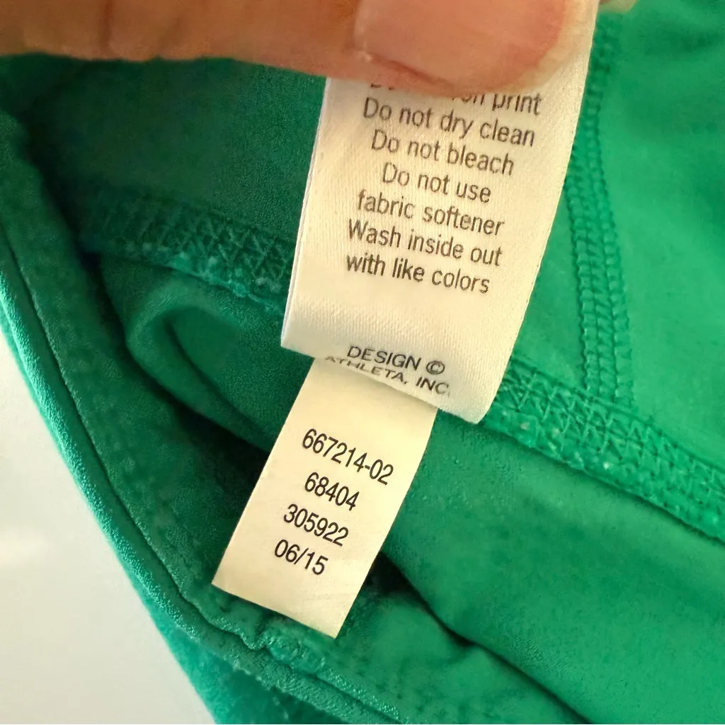 Athleta Dobby Sonar  Capri  Pockets Crop Leggings Reflective Size S ST - Image 5