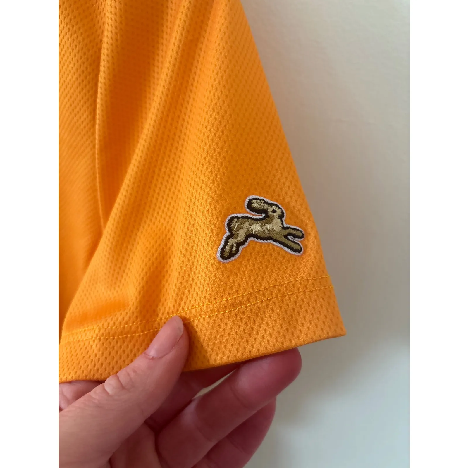 Tracksmith Boston MMXII Running Shirt Orange Women's Large Athletic Tee - Image 5