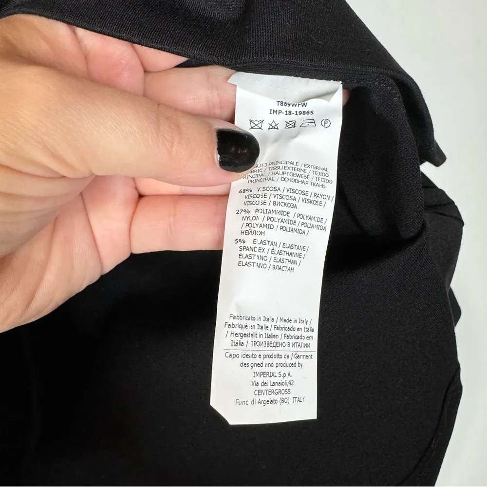 Imperial Black Bow Tie Back Top Size Medium - Image 5